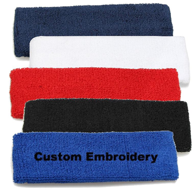 Athletic Terry Cloth Sweat Headbands Corporate Giveaways