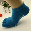 Yhao Custom Cotton Anti Slip 5 Toe Yoga Socks Women