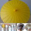 Yellow Paper Parasol, Asian Oriental Umbrella