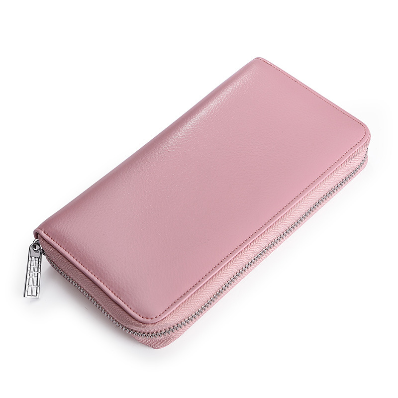 Pink RFID Leather Wallet