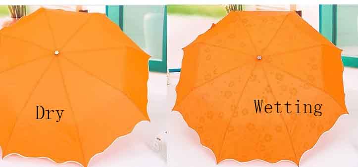 Changeable Umbrella,  Print Appears When Wetting 