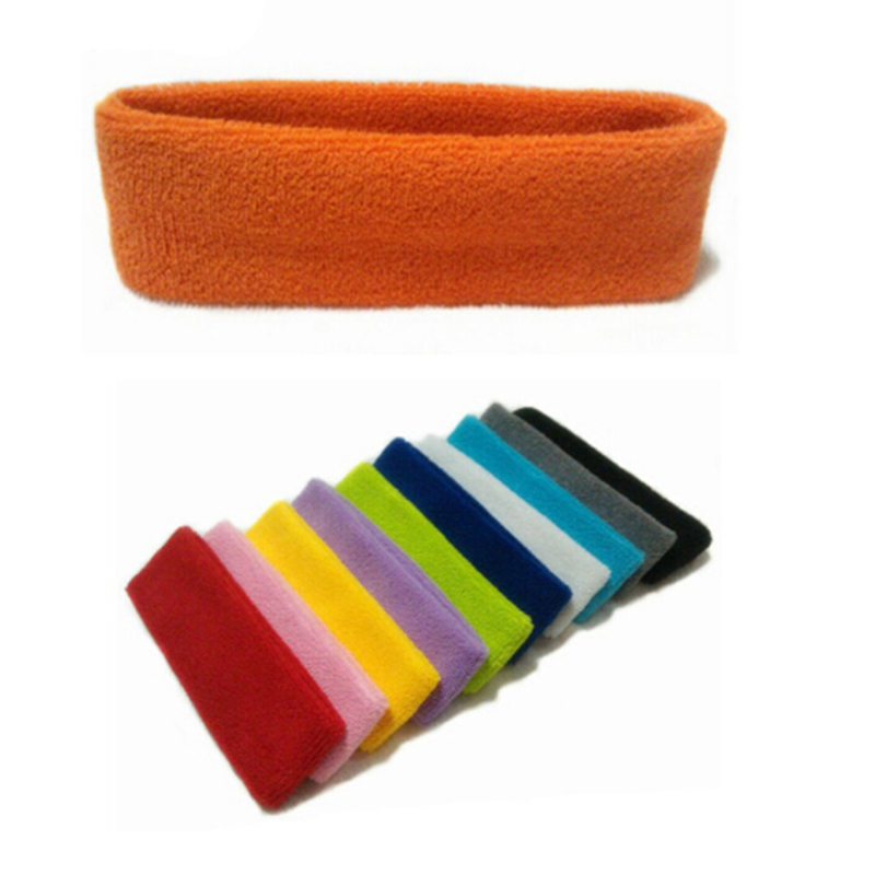 Cotton Solid Color Sport Headband Promotional Items