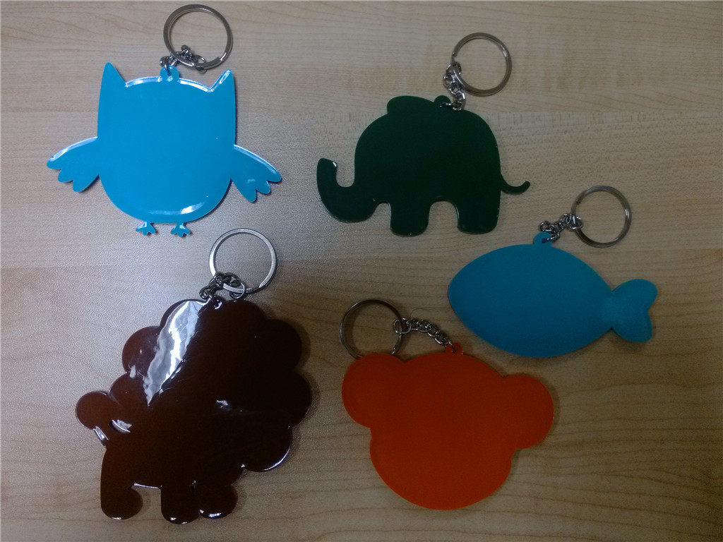 Animal-shape PVC Keyrings(lion, Fish, Elephant, Monkey And Owl)
