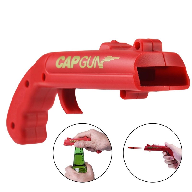 Bottle Opener Beer Drink Bottle Cap Gun Openers Launcher Shooter