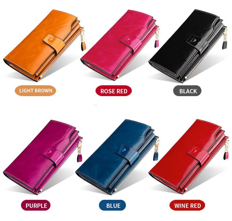 Women leather wallet colors