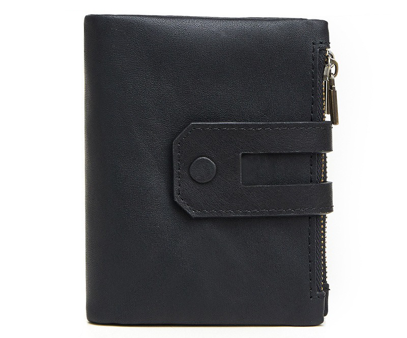 Black RFID Leather Wallet
