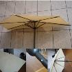 49" Half Canopy Patio Umbrella, Off The Wall Umbrella